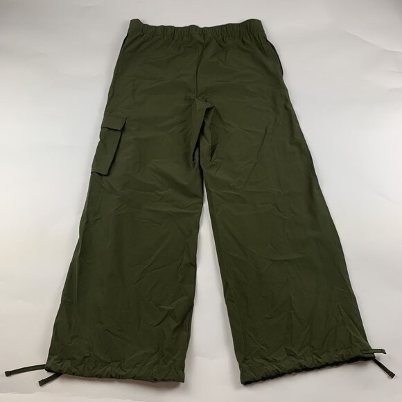 Old Navy Conifer Green Stretchtech Wide Leg Cargo Pant M - Picture 6 of 7